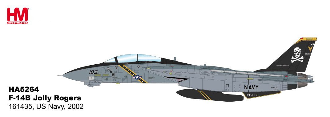 Hobby Master 1/72 HA5264 F-14B Tomcat USN VF-103 Jolly Rogers New PREORDER!!