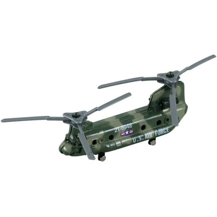 Ch-47 Helicopter Die Cast Flyers Toy Boeing Ch-47 Chinook Supply InAir