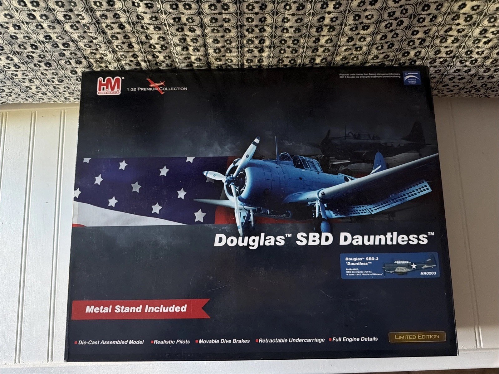 Hobby Master HA0203 USS ENTERPRISE (CV-6) SBD-3 1942, BATTLE OF MIDWAY MIB
