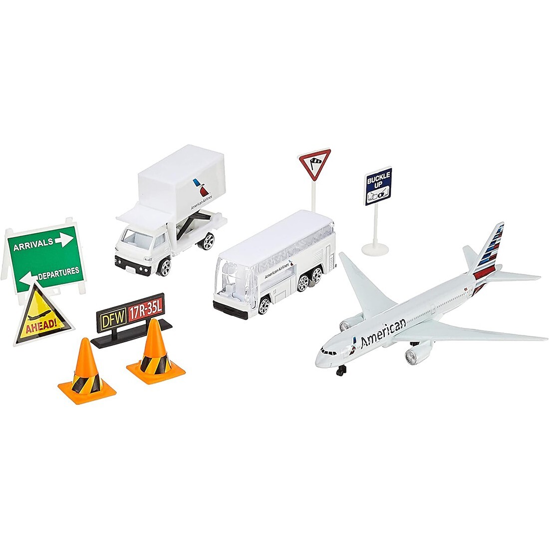 Daron American Airlines Airport Play Set Die-Cast and Plastic