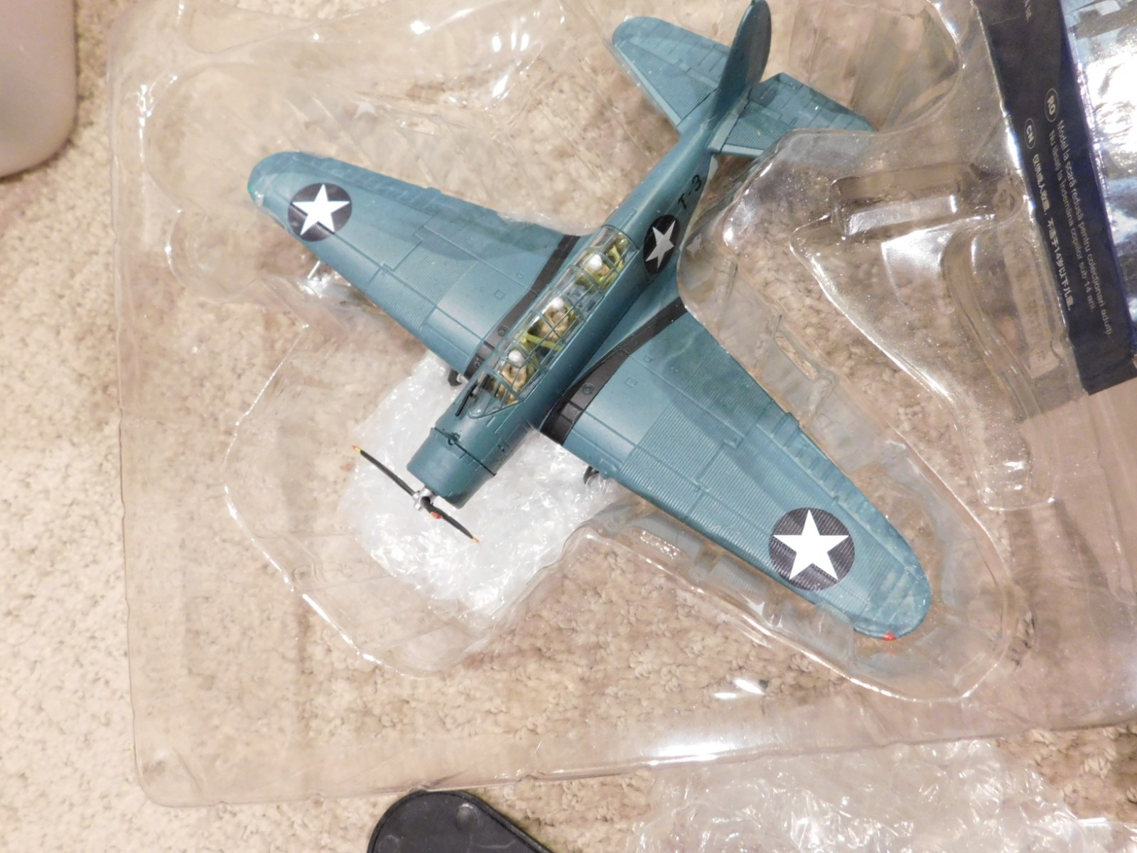 Wltk WWII US NAVY TBD-1 Devastator Bomber VT-8 1/72 Diecast Model Aircraft