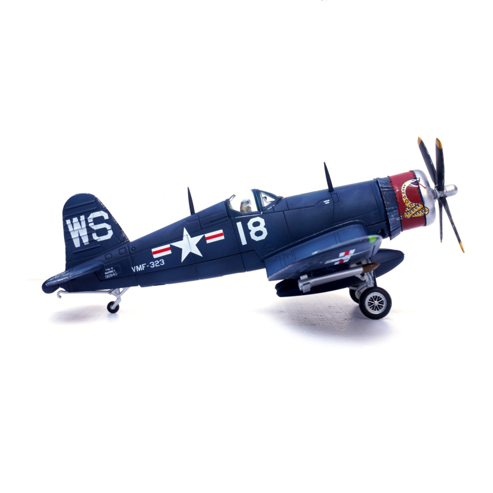 14cm Diecast Alloy 1/72 Scale WWII USMC F4U Corsair Fighter Model Gift