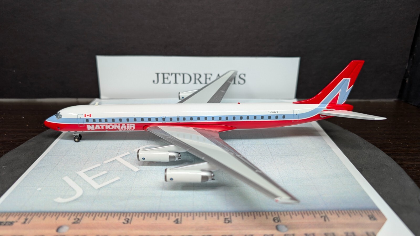 1/200 NATIONAIR CANADA DOUGLAS DC-8-62 1980’S COLORS C-GMXR INFLIGHT 200
