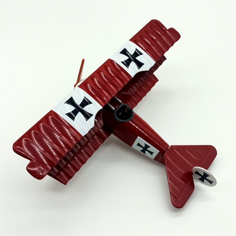 1:48 Scale Alloy Diecast Military Model World War I Fokker Dr.1 Triplane Fighter