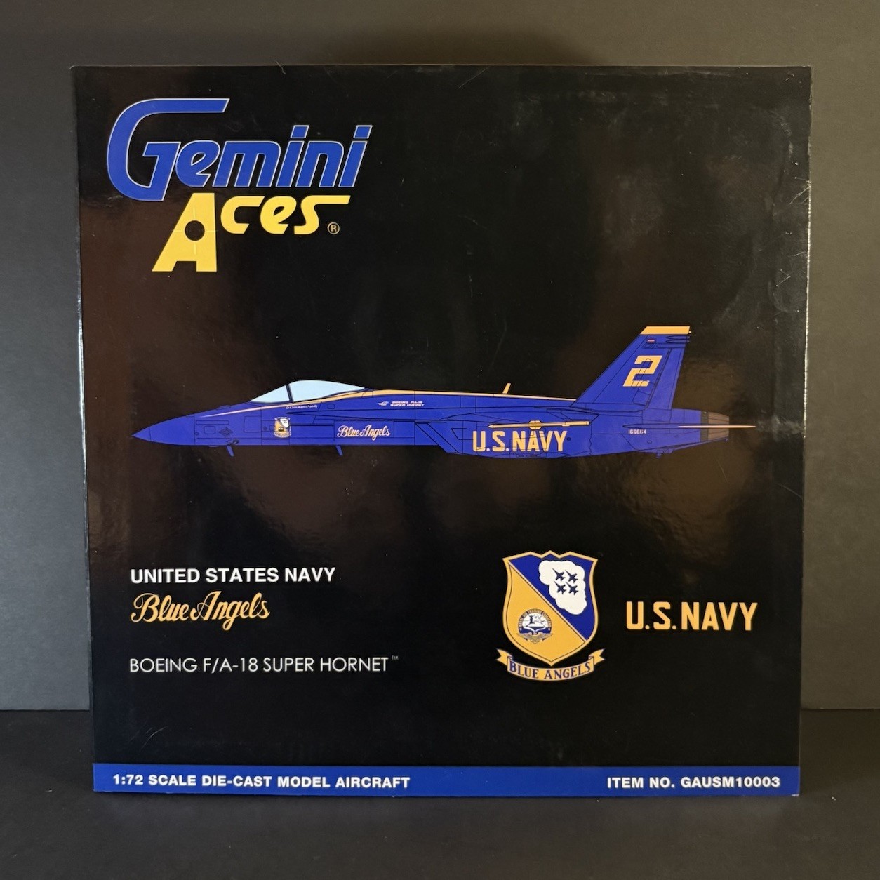Gemini Aces 1:72 U.S. Navy Blue Angels #2 Boeing F/A-18 Super Hornet GAUSM10003