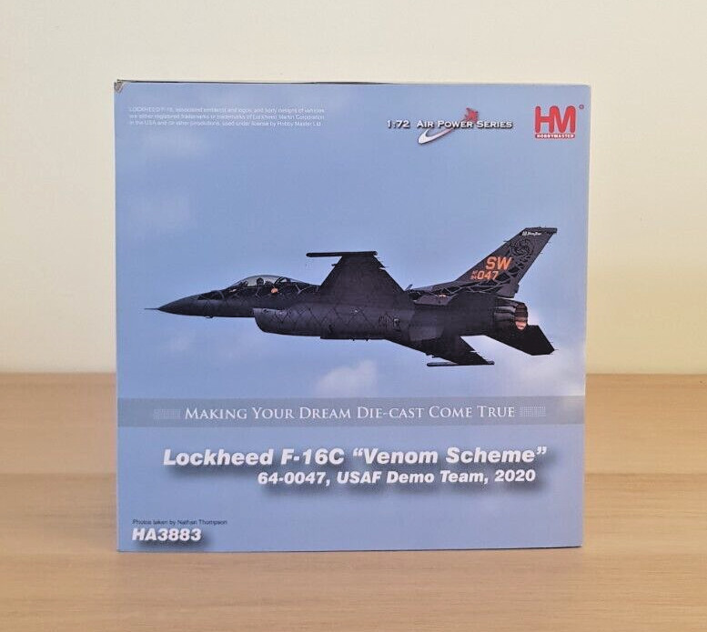 Hobby Master 1/72 HA3883 Lockheed F-16C USAF USAF Demo Team, #90-0047 Venom 2020
