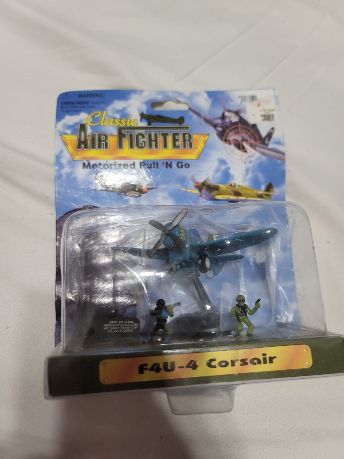 Vintage Classic Air Fighter, Motorized Pull and go, F4U-4 Corsair