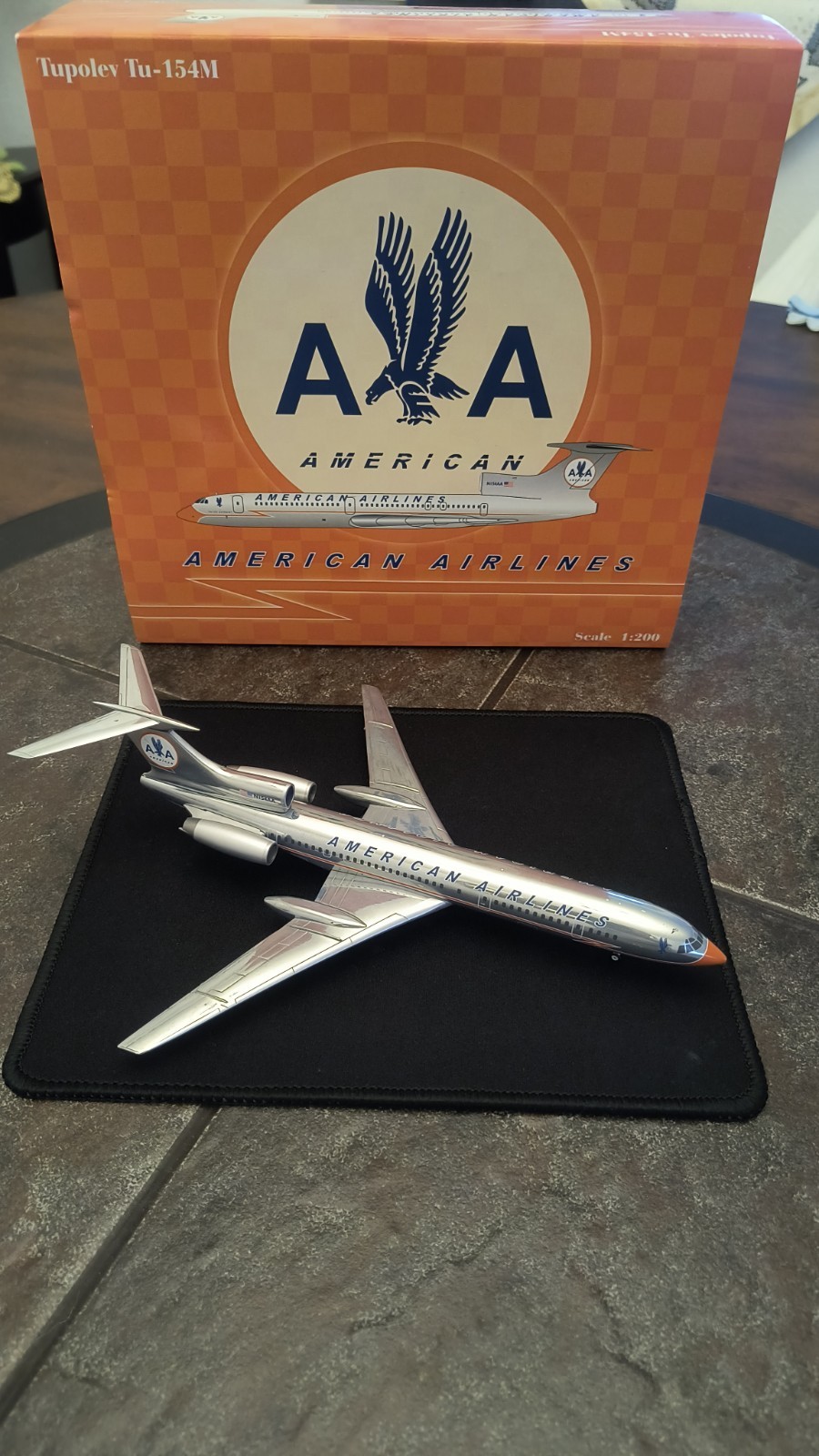 JC WIngs 1:200 American Airlines Astrojet Tupolev Tu-154 Diecast Model