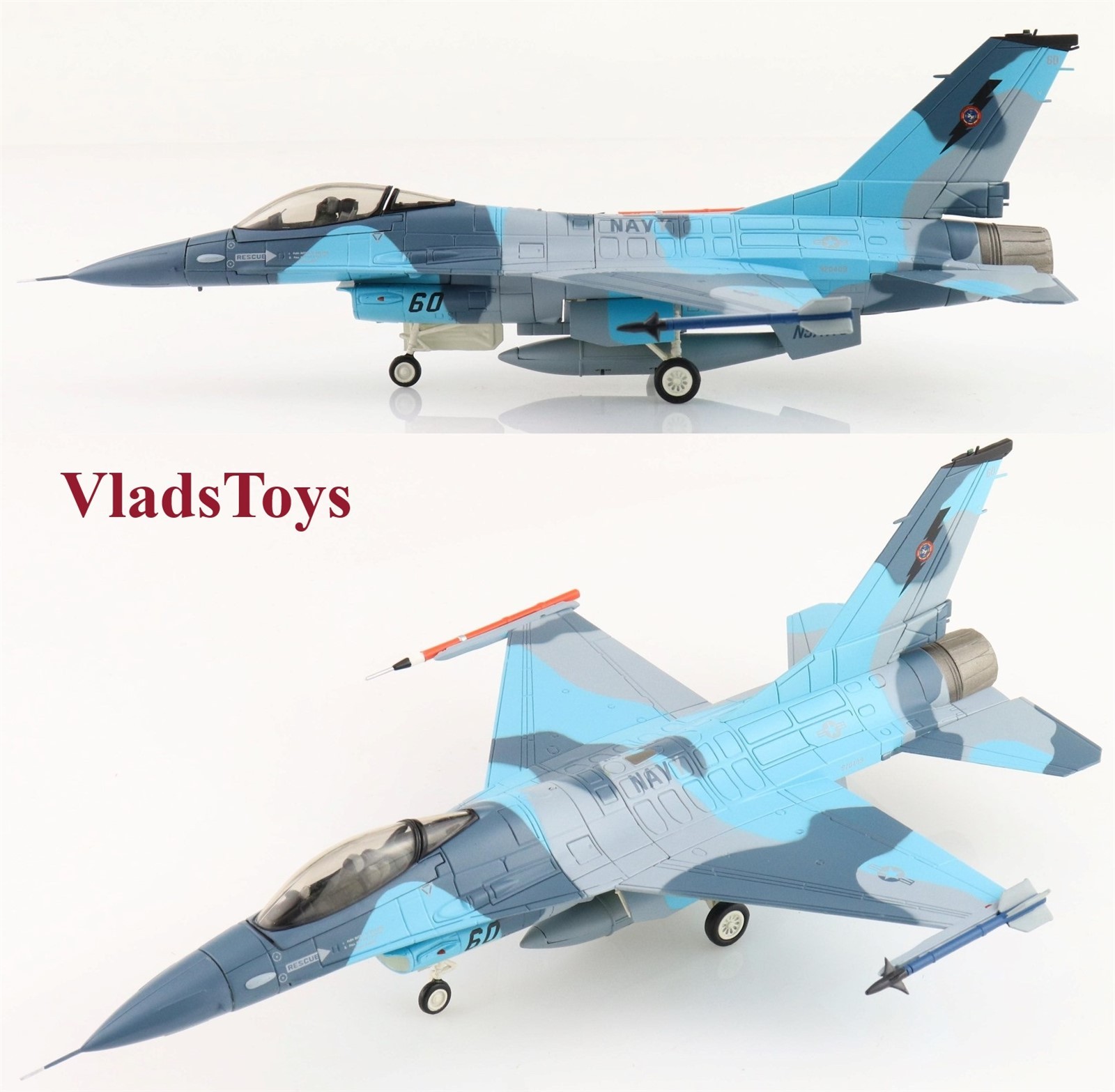 Hobby Master 1/72 F-16A Fighting Falcon NSAWC Black 60, USNFWS TOPGUN HA38018