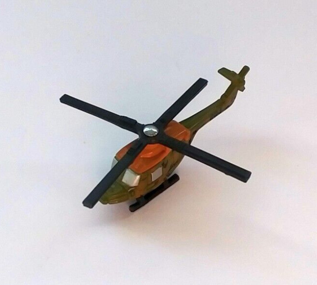 Micro Sized Hot Wheels Westland Lynx Gunship Helicopter Rare Green Black Tan Ver