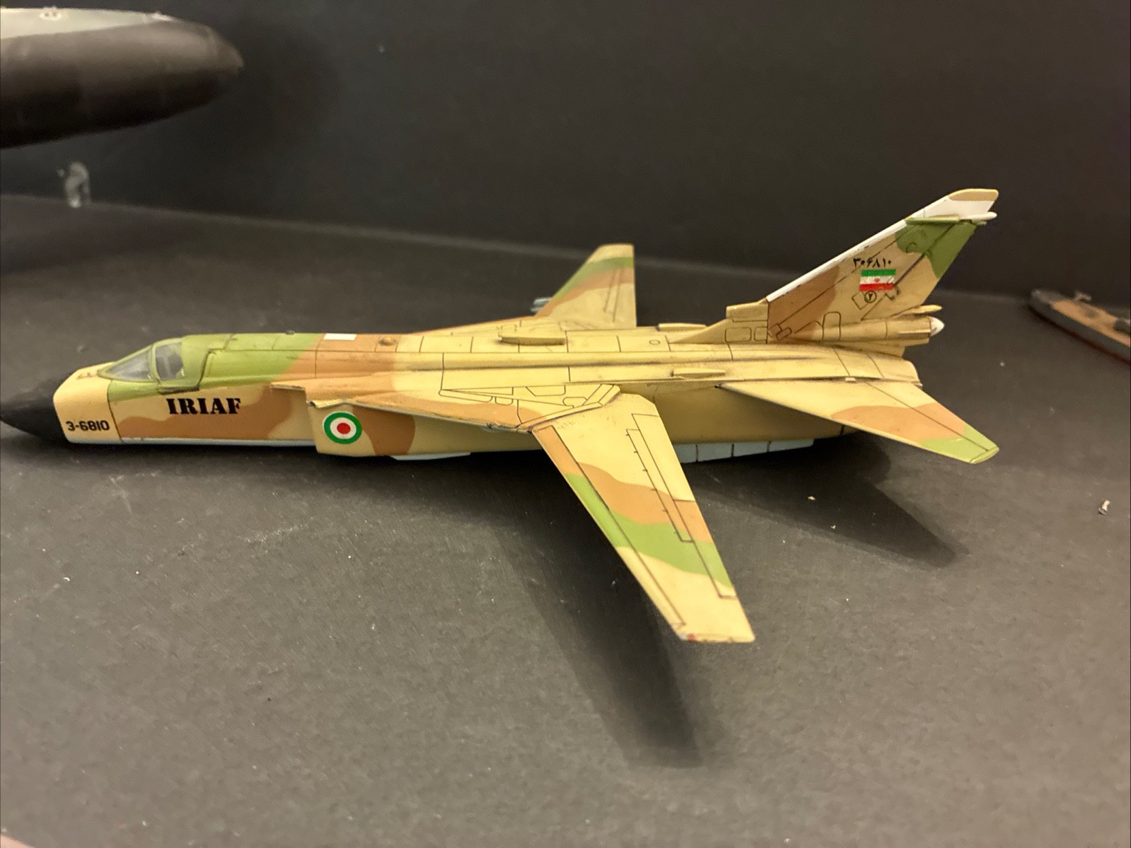 1:100?? (fuselage 8”) Iran Su-24 Mk Fighter Alloy/Plastic Aircraft Model