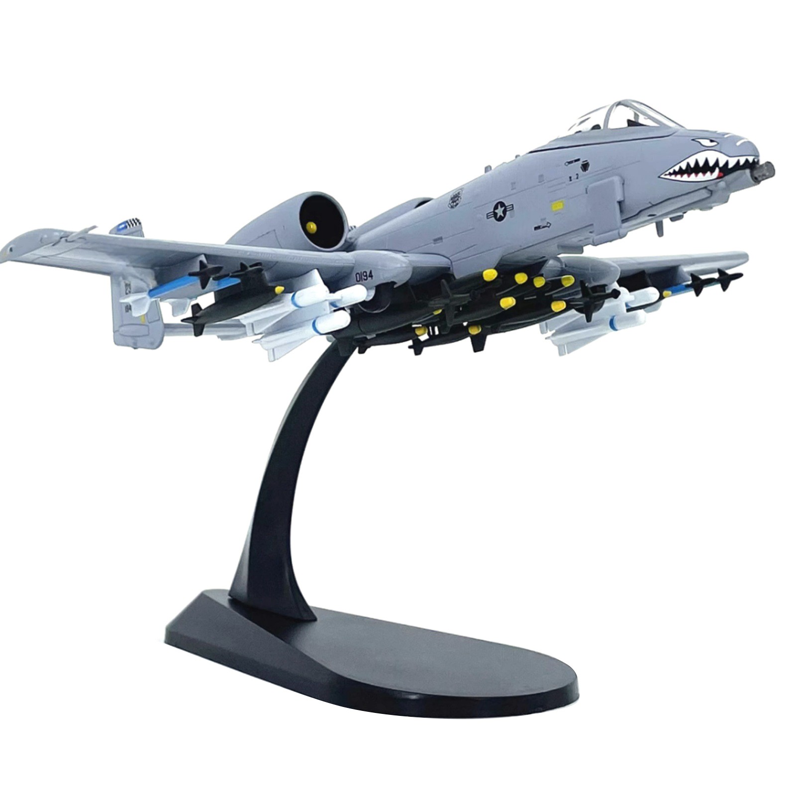 6.5in 1/100 Scale US A-10A Attack Plane Model Military Aircraft Decoration