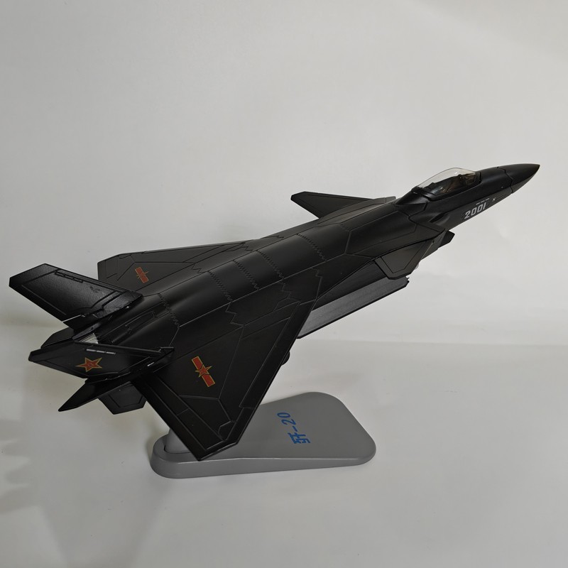 1:100 Diecast Military Model China J-20 “Mighty Dragon” Fighter Hobby Collection