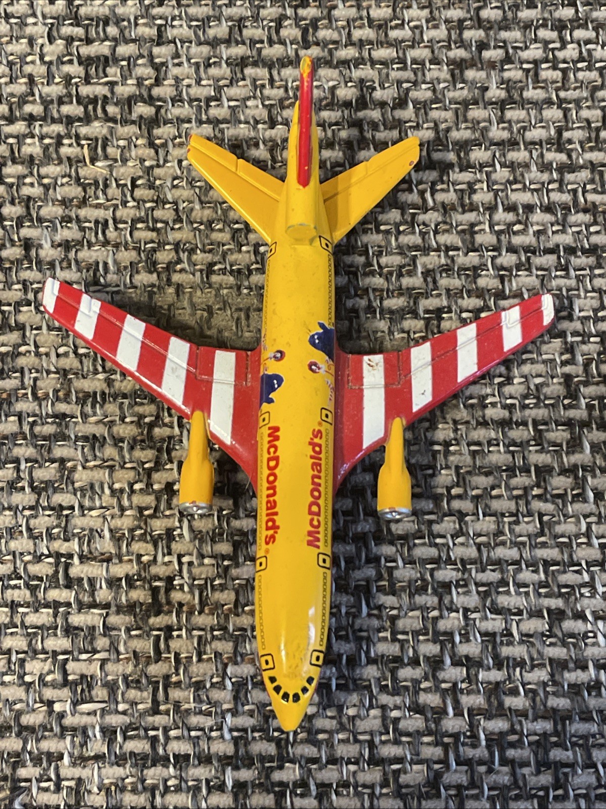 Vintage 2000 Matchbox Ronald McDonald’s SB13 DC-10 Plane Grimace Airplane.