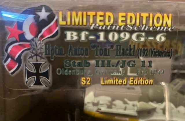 The ultimate soldier WW2 MESSERSCHMITT BF-109G-6 Limited edition S2