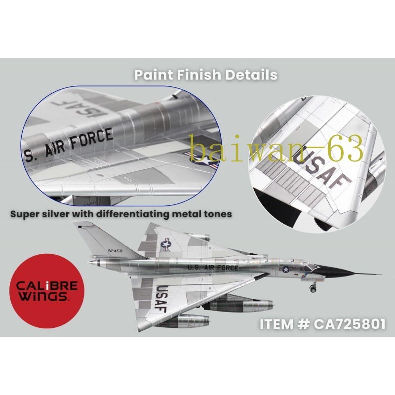 CA725801 B-58A Hustler Bendix Trophy Winner Calibre Wings 1:72 Diecast