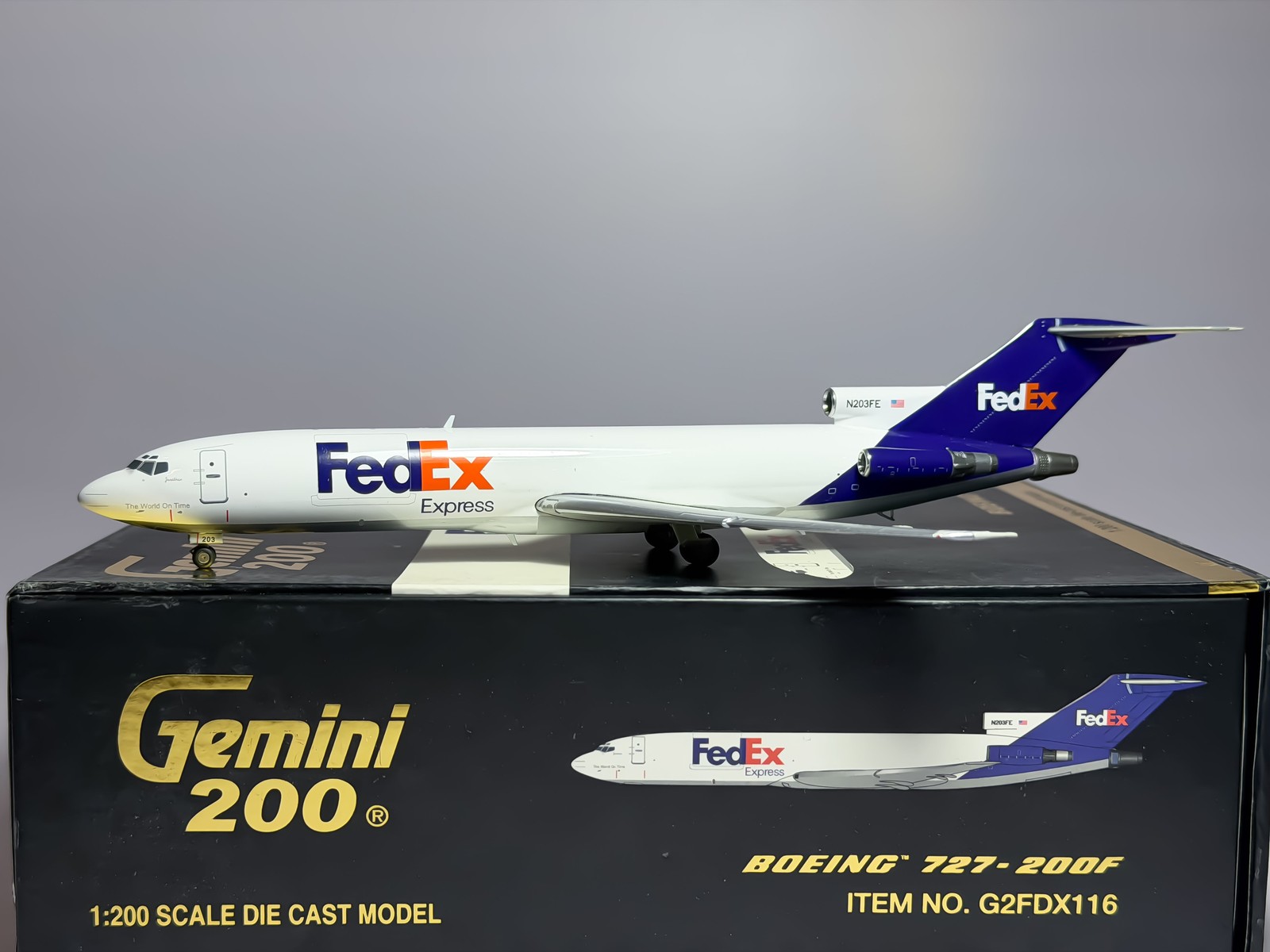 FedEx Express Boeing 727-200F 1:200 Gemini Jets N203FE (G2FDX116)