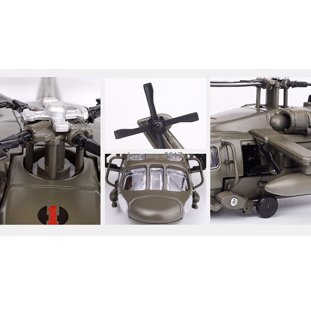 UH-60 Black Hawk Utility Helicopter Model Airplane Diecast Military Helicopter