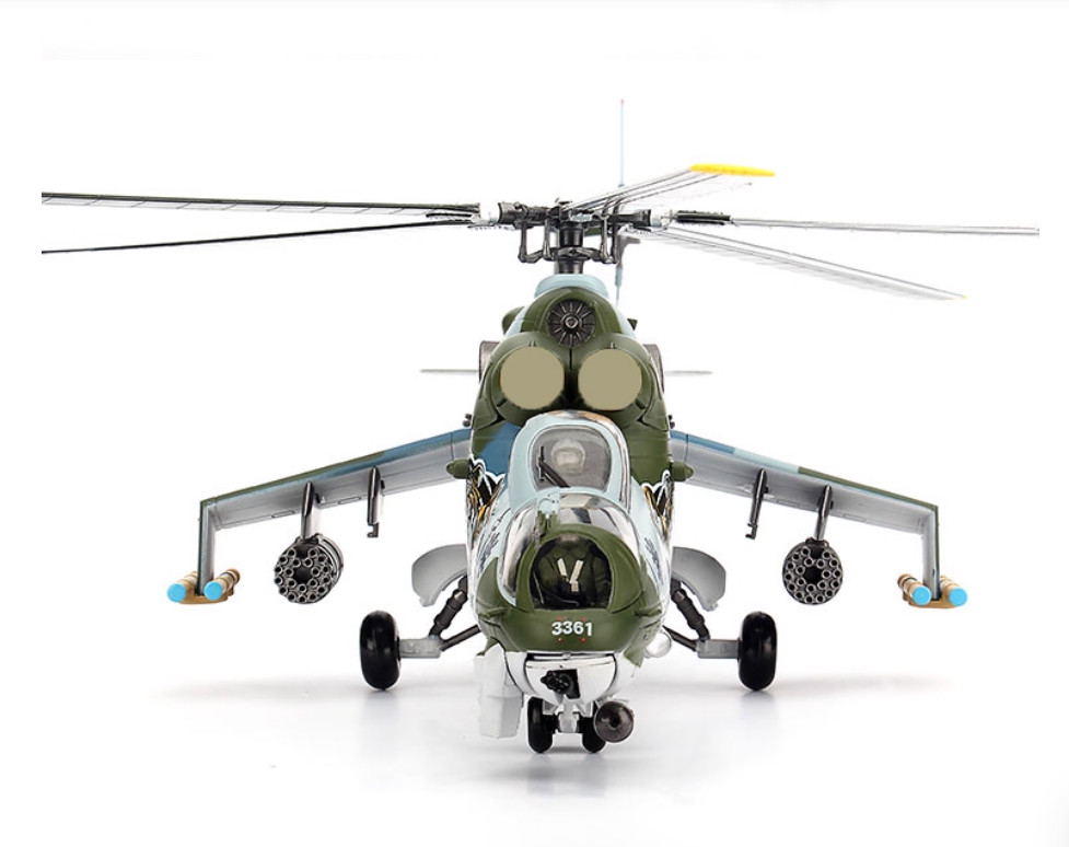 1:48 BLESS Czech Air Force Mi-24V Hind NTM 2011 Attack Helicopter Diecast Model
