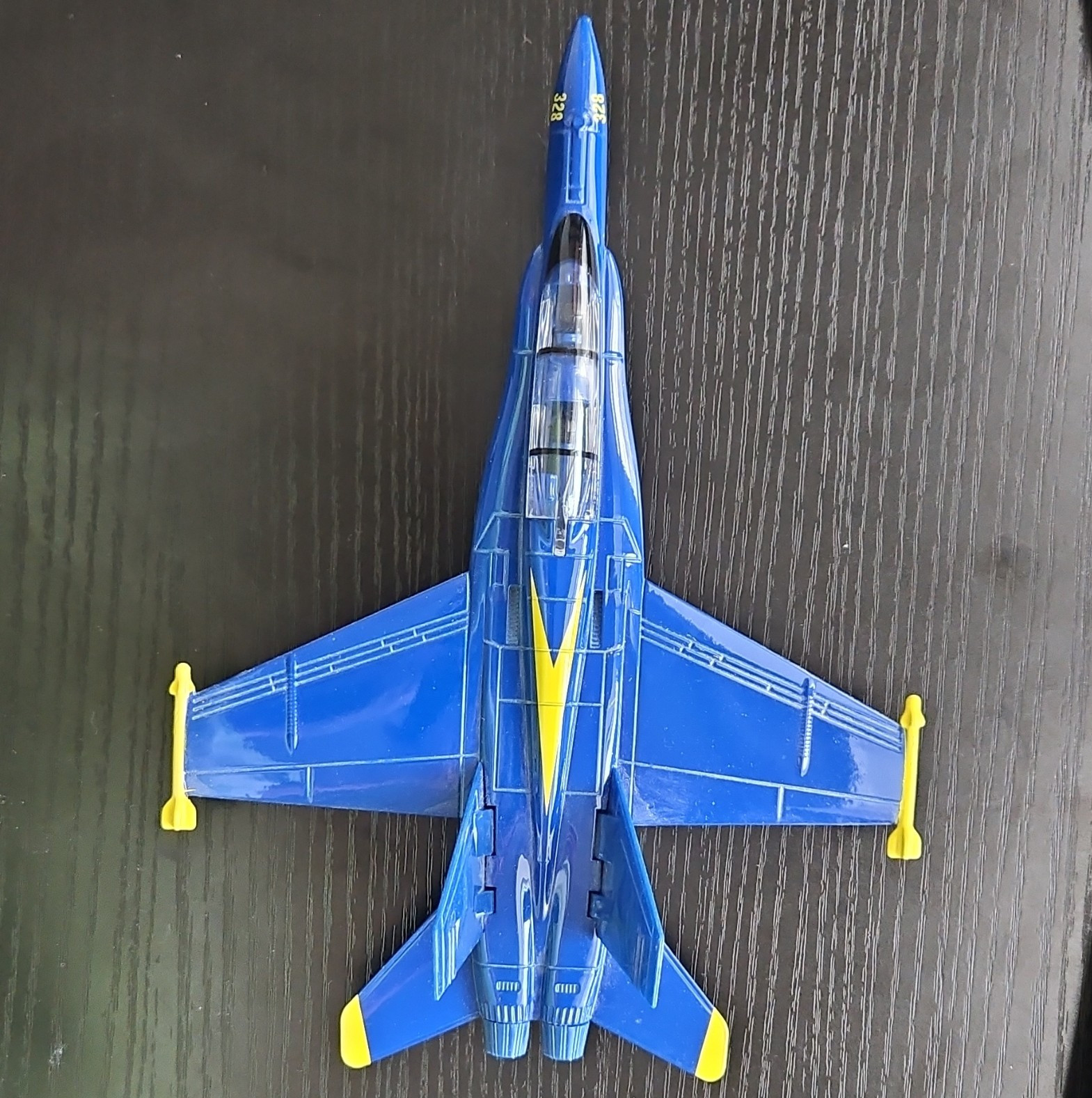 US Navy Blue Angels Military Jet Fighter Toy Aircraft Plane, Plastic Model