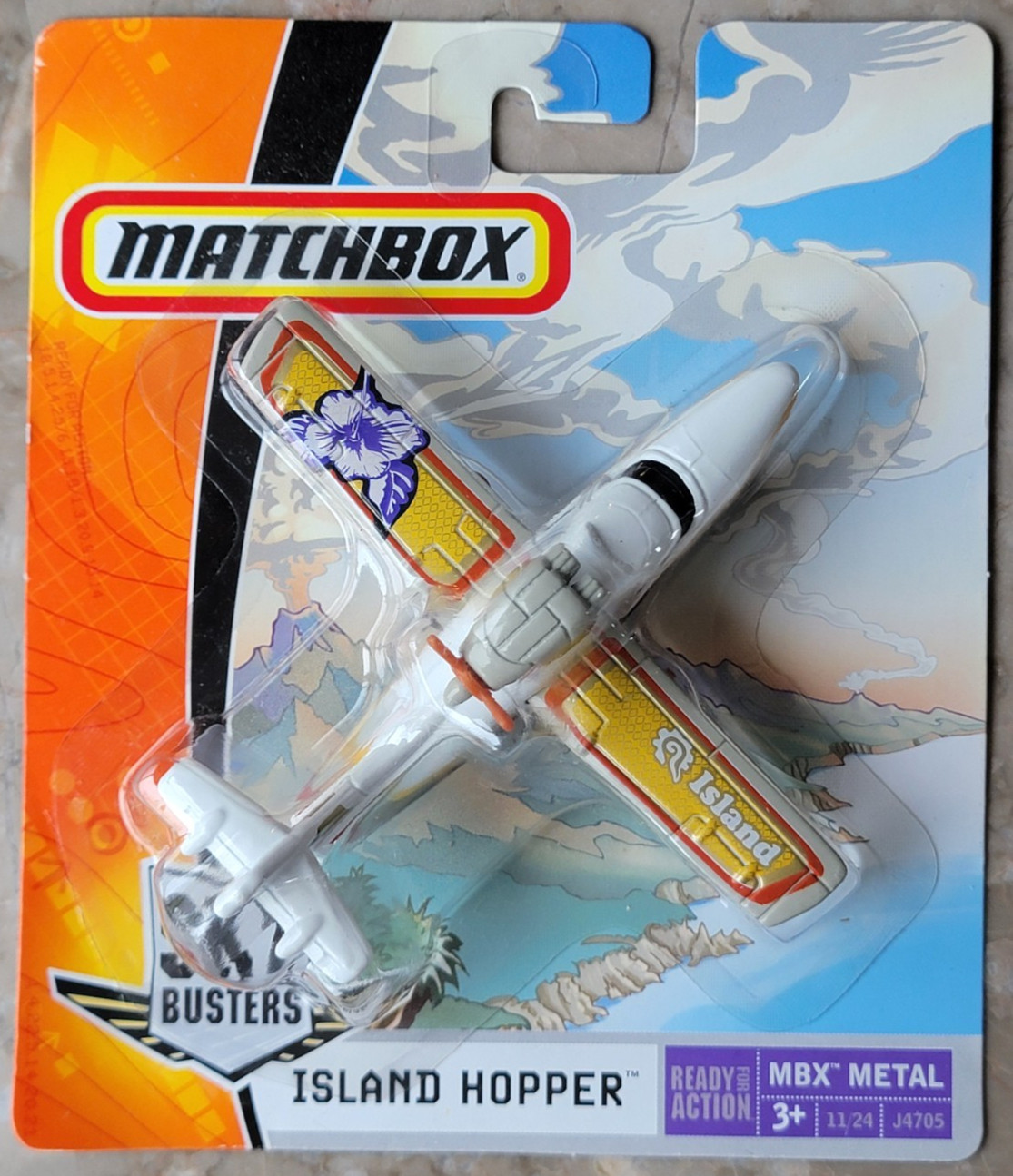 Vintage New 2005 Matchbox Sky Busters MBX Metal Diecast Island Hopper Airplane