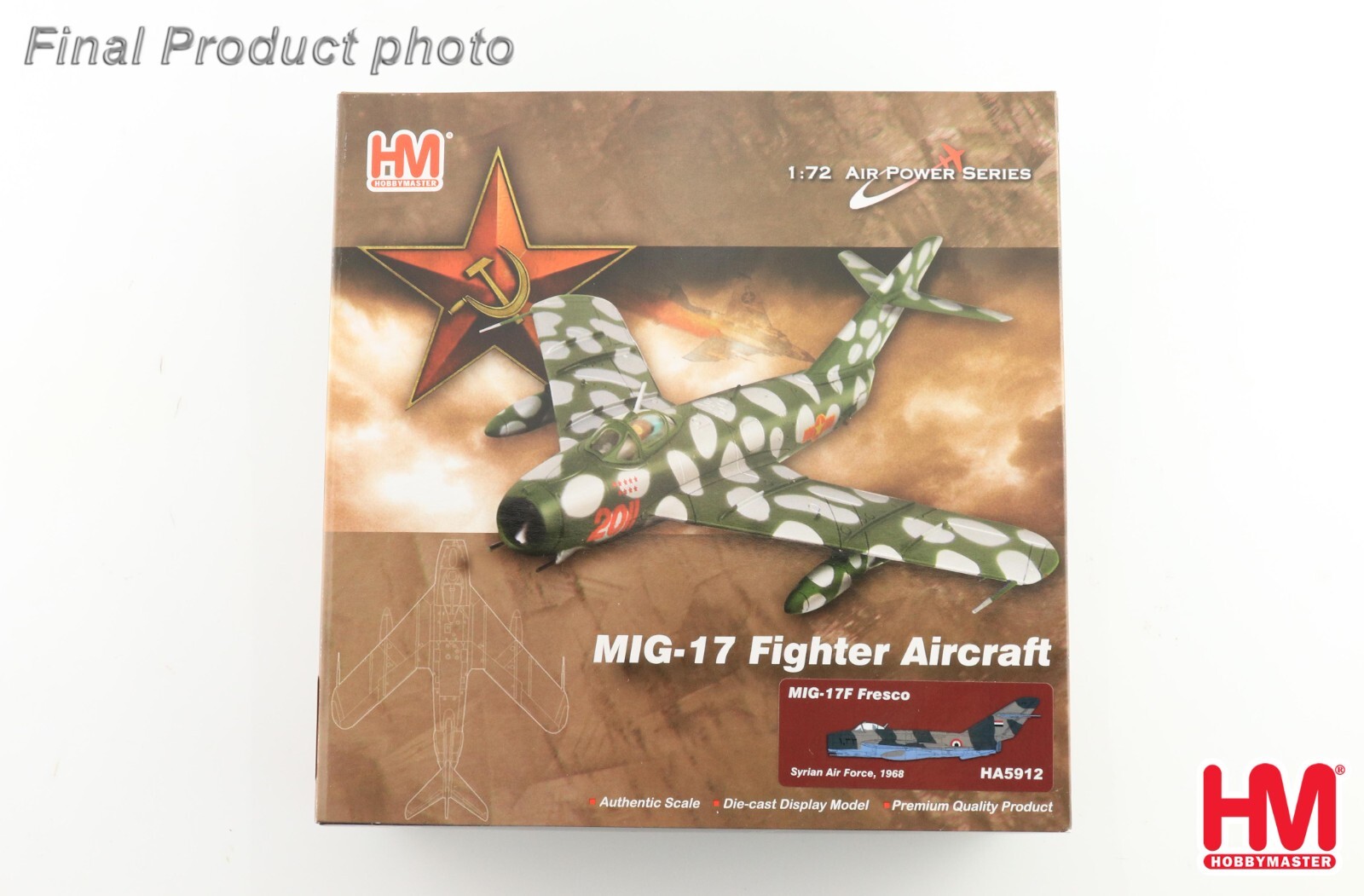 Hobby Master 1/72 HA5912 Mikoyan-Gurevich MiG-17F Fresco-C, Syrian AAF, Syria