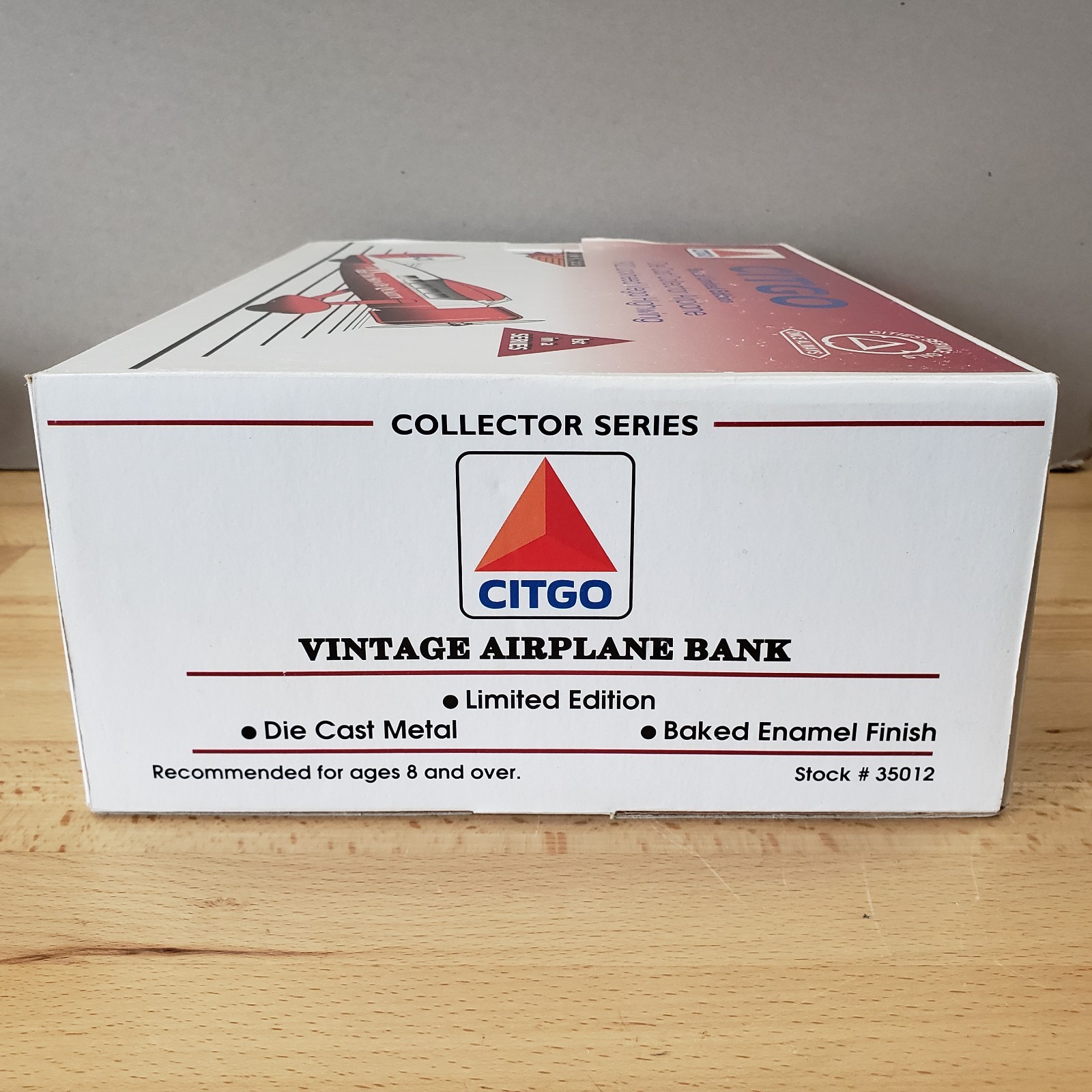 SpecCast Citgo 1932 Lockheed Vega Highwing Airplane Diecast Coin Bank NIB