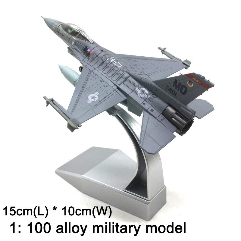 1:100 General Dynamics F-16C Fighting Falcon Model Diecast Military Collection