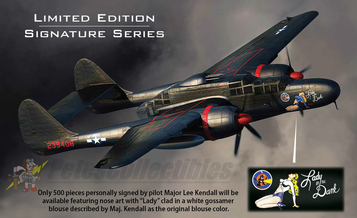 Air Force 1 AF1-00113B Northrop P-61B Black Widow Lady in the Dark PILOT SIGNED