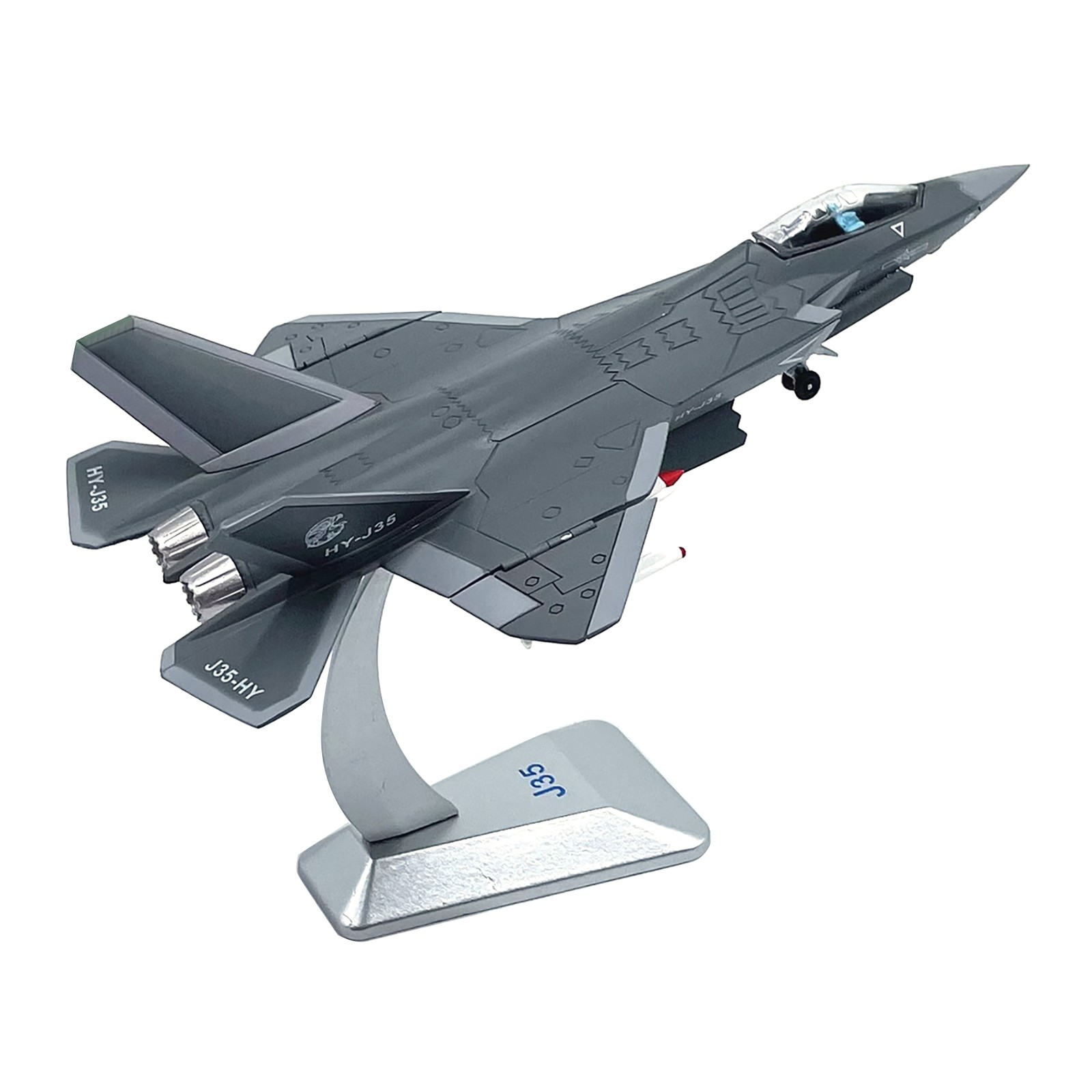 1/100 China Air Force J-35 Fighter Finished Alloy Model Plane High Restoration