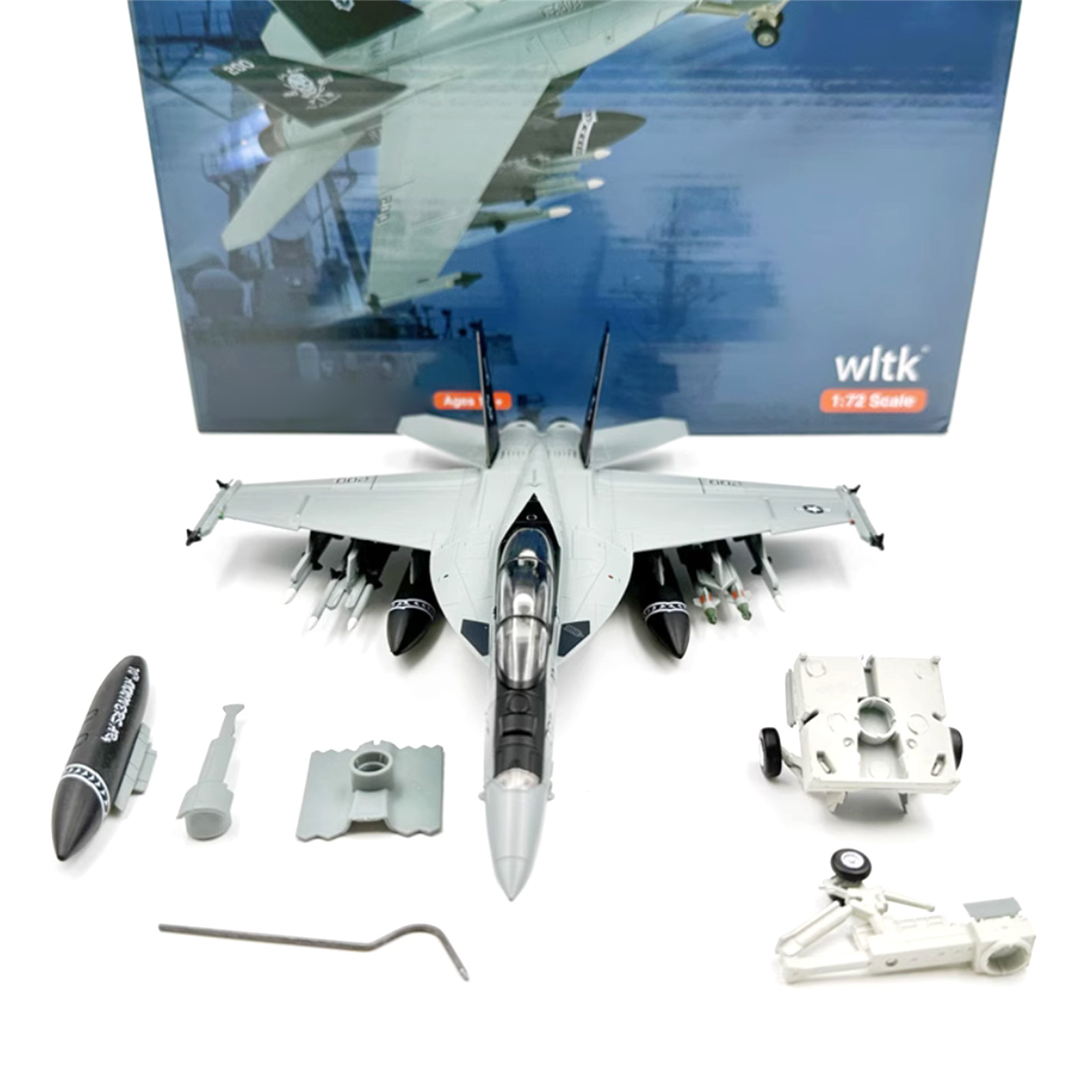 1:72 Scale US F/A-18F Super Hornet Aircraft Diecast Metal + Plastic Model Gift