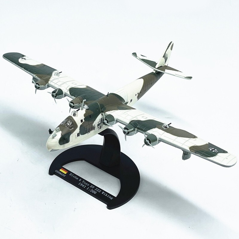 1:200 Alloy Diecast Military Model Germany Bv 222 Wiking Flying Boat Aircraft