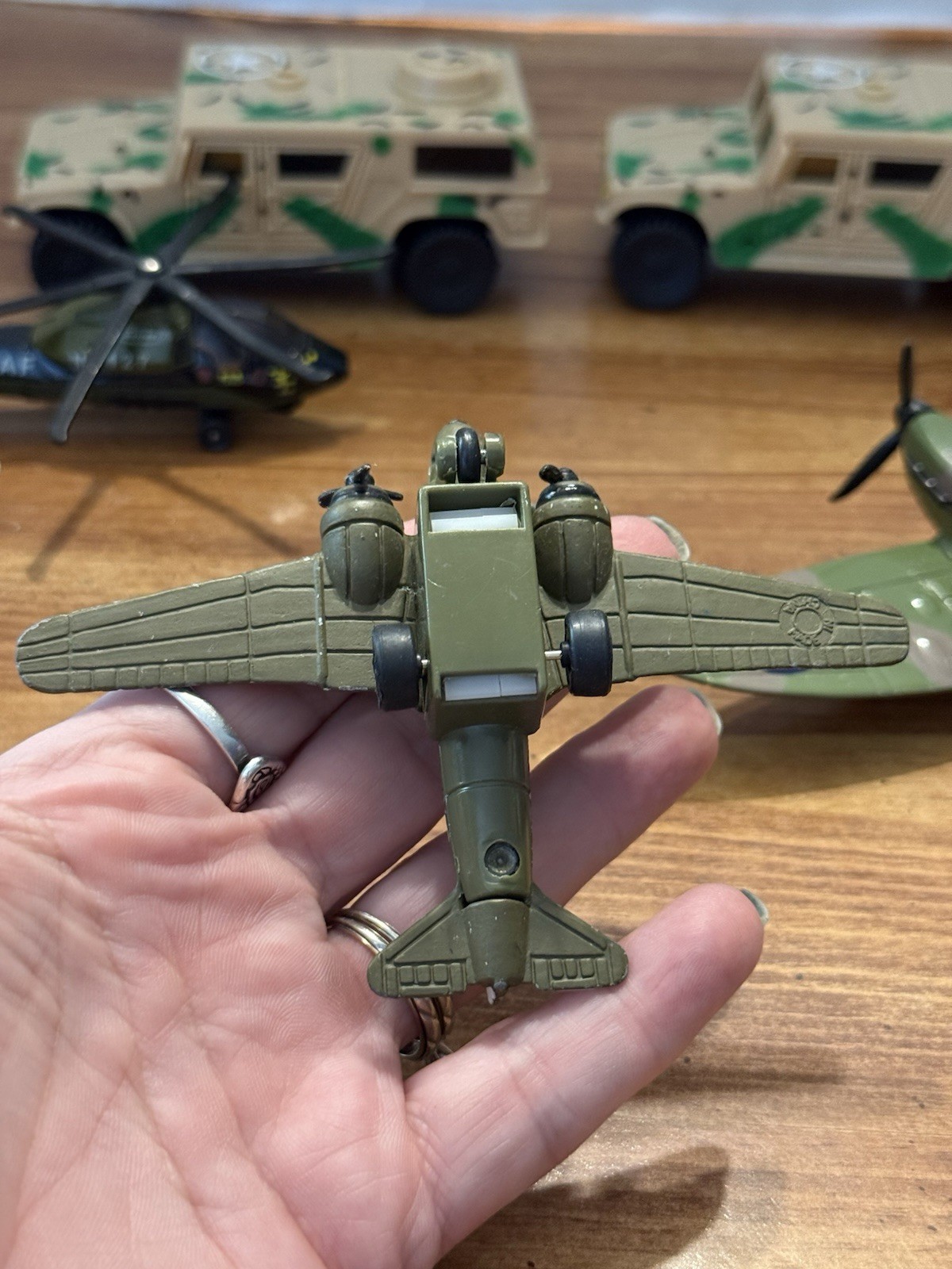 Lot Of 6 Military Miniature Vehicles Metal And Plastic