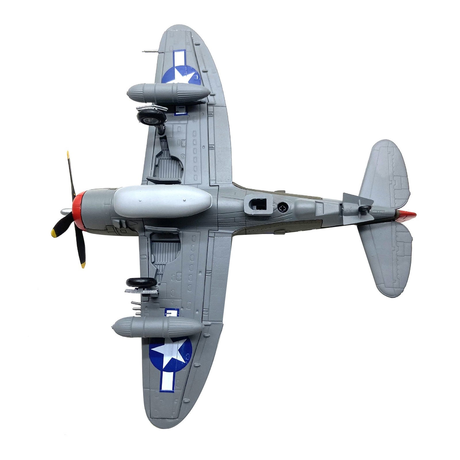 1:72 Republic P-47 Thunderbolt Model Authentic WWII US Aircraft w/ Display Stand