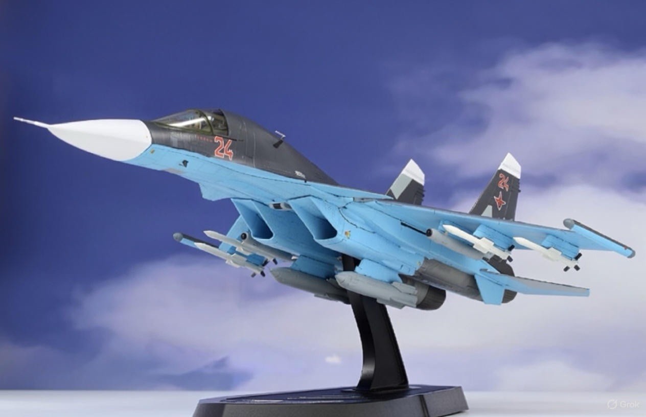 Sukhoi Su-34 Fullback RF-95808 Russian Air Force Syria 2015 Hobby Master HA6306