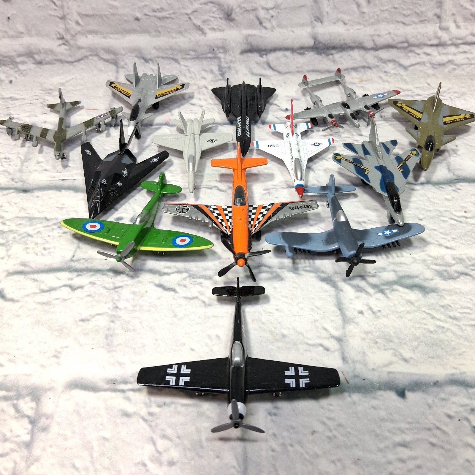 Lot Of 13 Die-cast TMLM Aircraft USAF Jets Planes Bombers