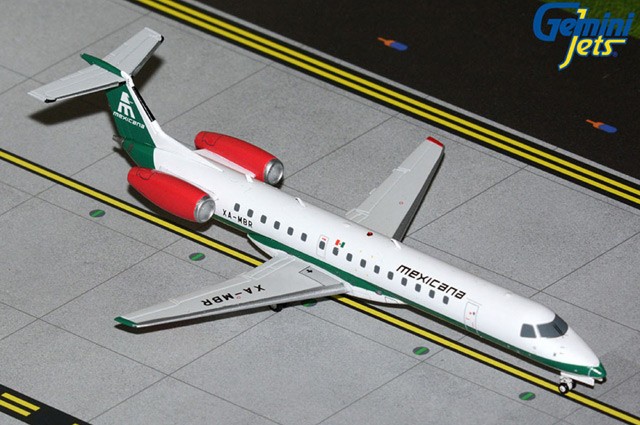 G2MXA1305 GeminiJets ERJ 145EP 1/200 Model XA-MBR Mexicana