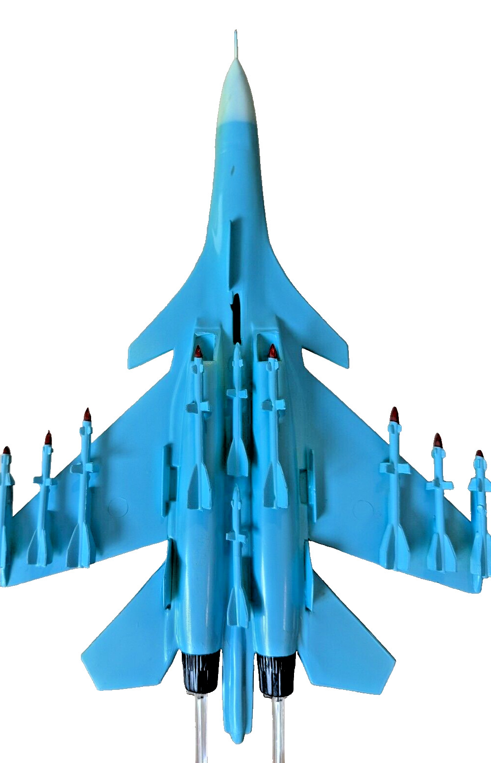 2 Blue Russian Model Fighter Planes: MIG 21F Trumpeter & SU-34 Fullback By CY