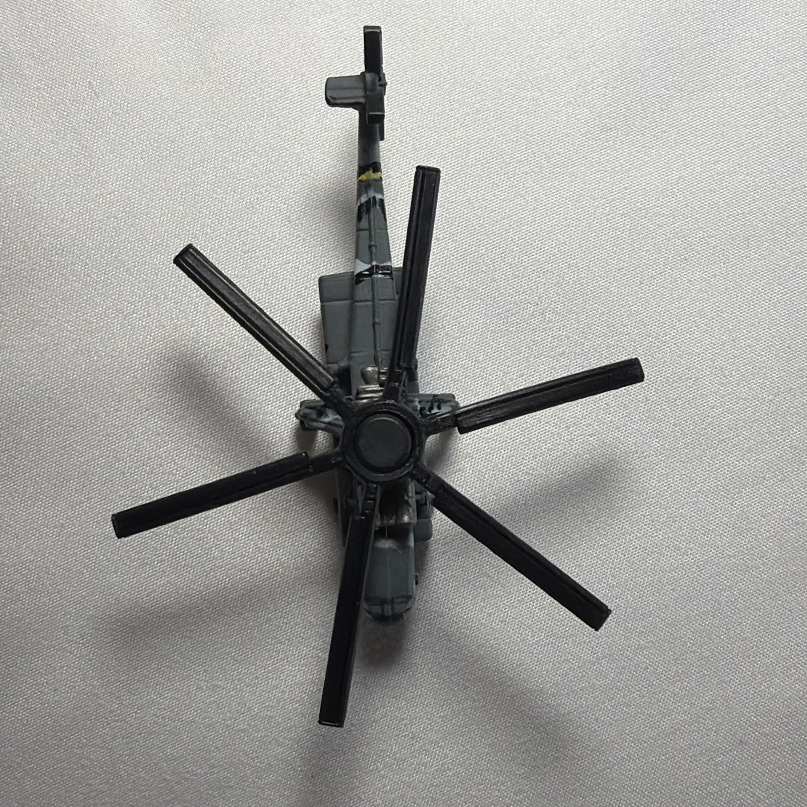 Micro Machine Plastic US Army CH-54 Sky Crane Helicopter Gray Camo Terror Troops