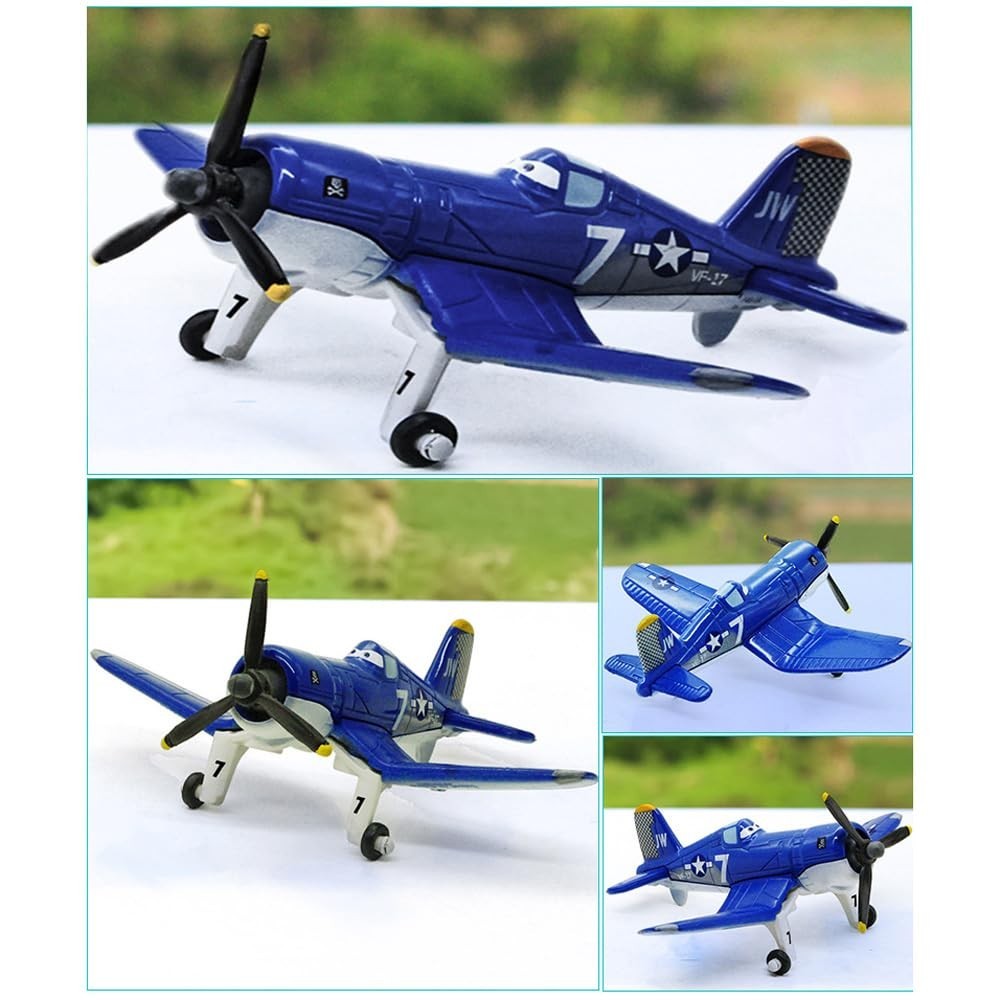 5 Pack Diecast Plane Models – Dusty, Skipper, Ripslinger, Bulldog, Echo Toys