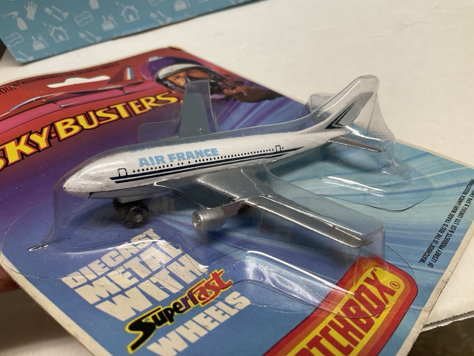 Vintage Matchbox Skybusters SB-3 A300B AIR FRANCE Diecast AIRPLANE MOC