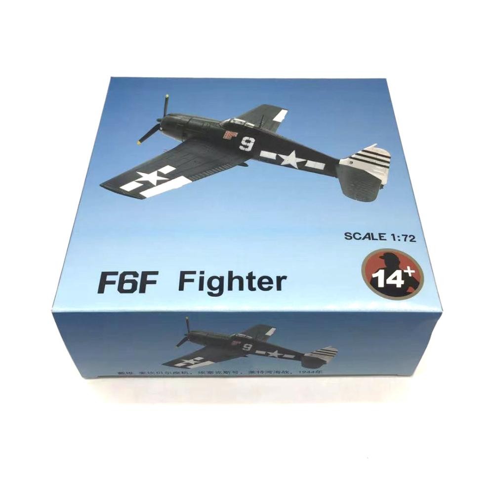 1:72 WWII U.S. F6F Hellcat Shipboard Fighter Alloy Military Aircraft Model Craft