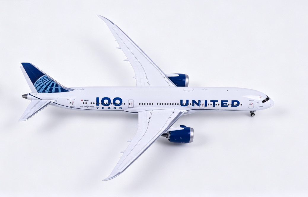 1:400 Geminijets United 787-9 N61101 100th Anniversary Diecast Plane Model