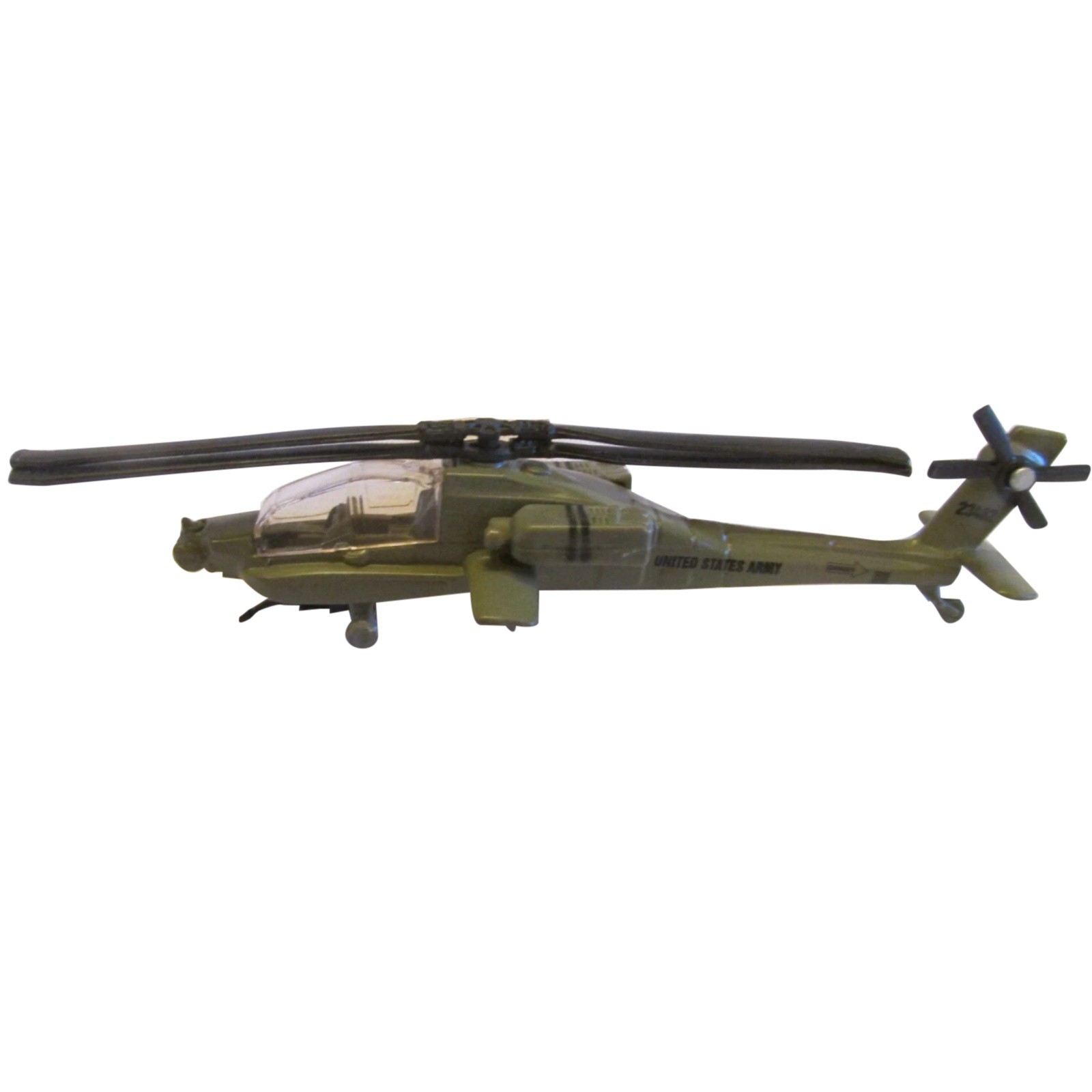 1:130 Scale AH-64 Apache Helicopter Diecast Model United States Army Aircraft