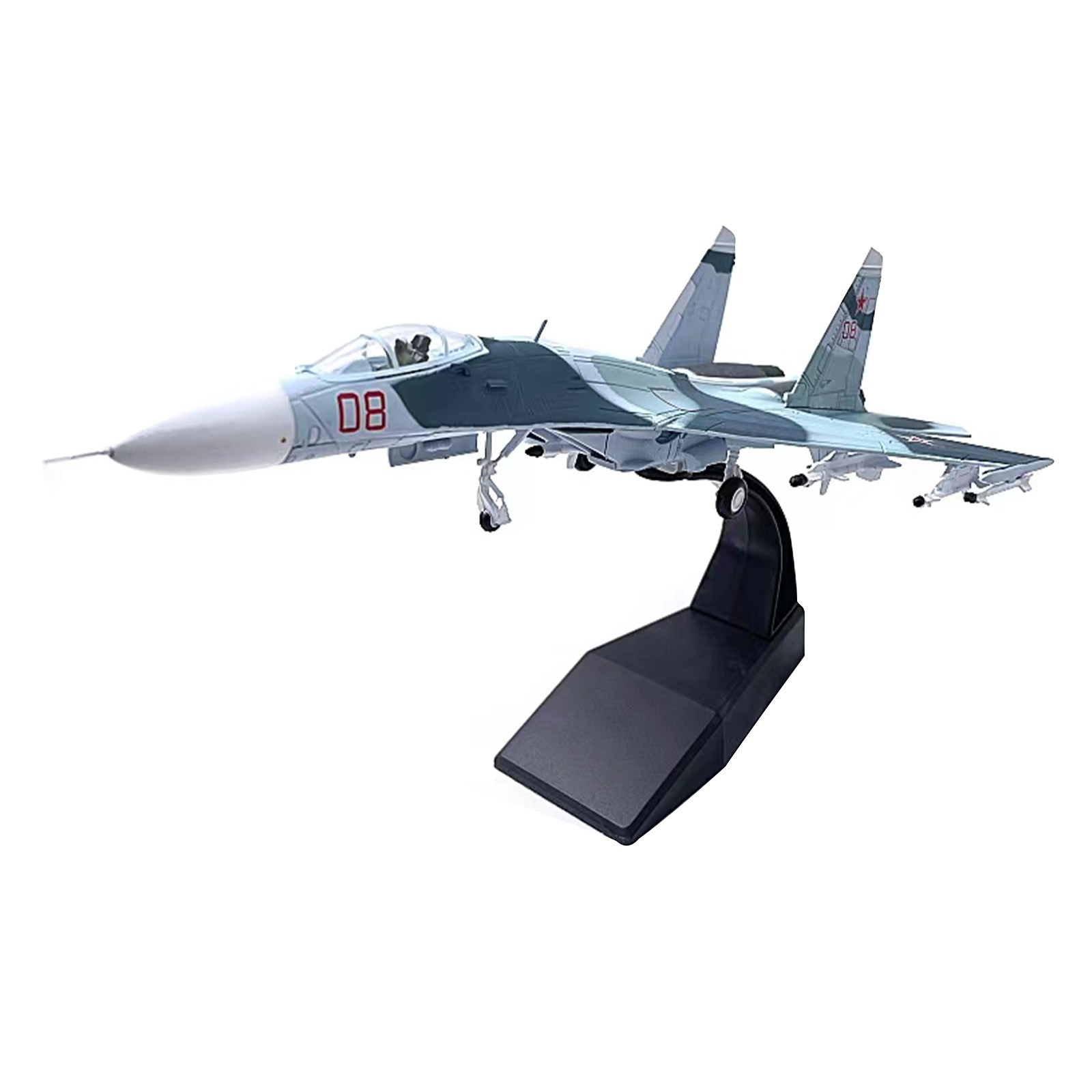 1/100 SU-27 Flanker Heavy Aircraft Fighter Aircraft Model Military Collection t