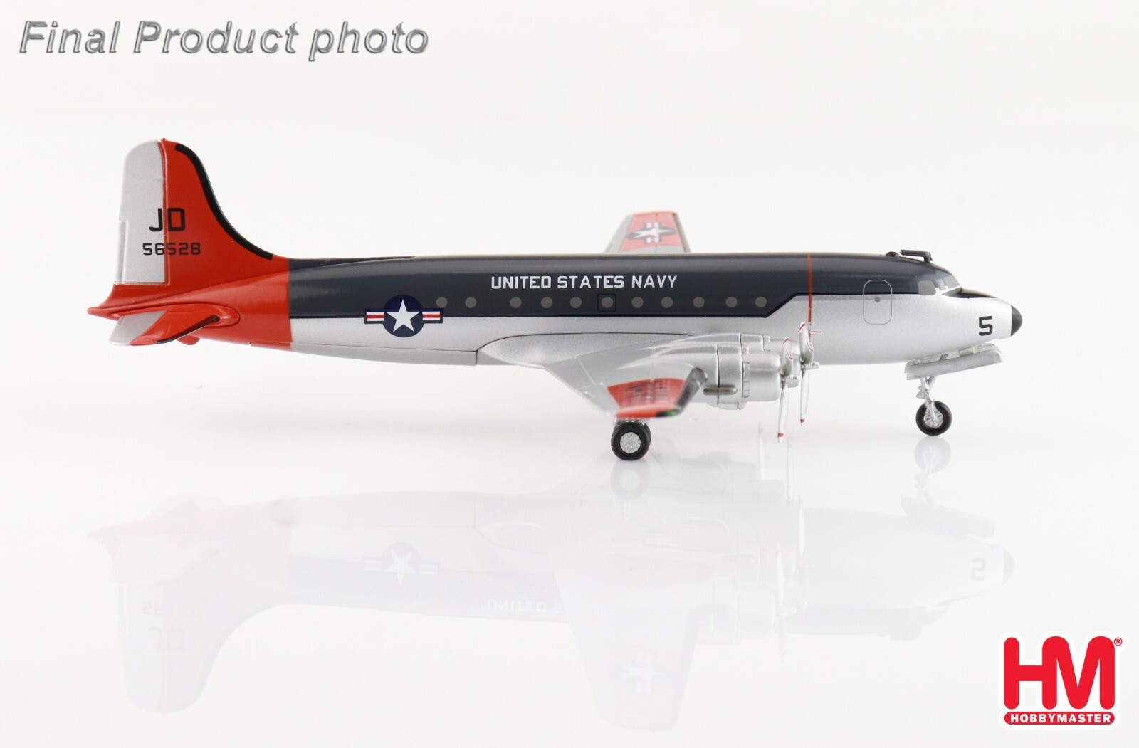 Douglas R5D-3 – US Navy Diecast 1:200 Scale Model – Hobby Master HL2026