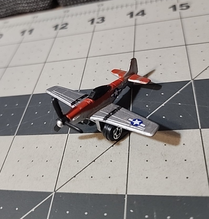 Tootsietoy P-51 Mustang USA Fighter Aircraft 1 3/4 X 2 1/4 inches BUNDLE*
