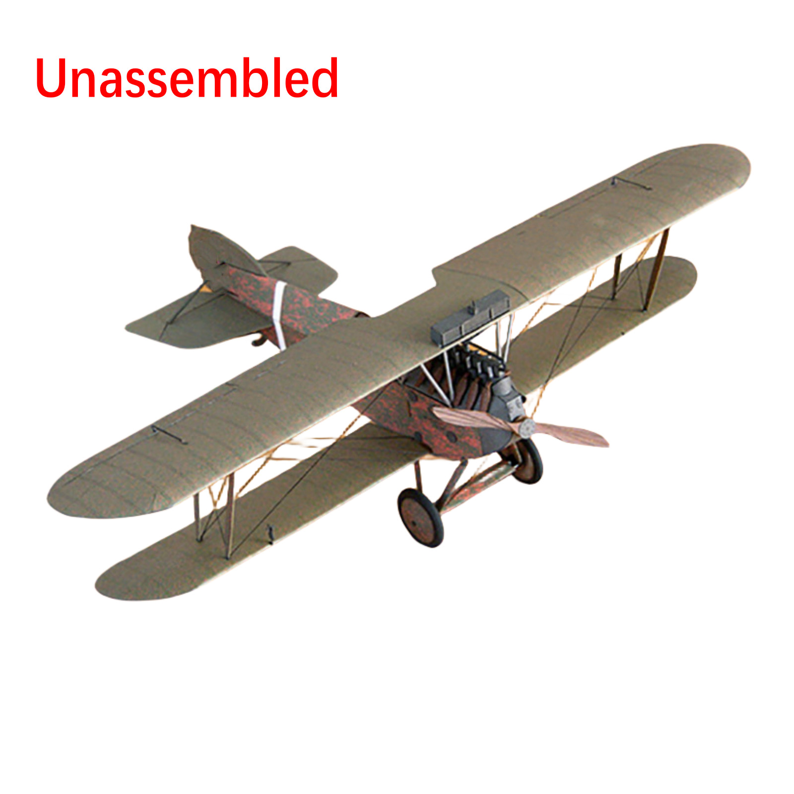 1/33 Phonix D II Fighter Paper Helicopter Model Military Aircraft Unassembled