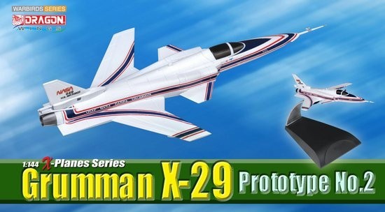 Grumman X-29 Prototype NASA 049 U.S. Air Force 1/144 Model by Dragon