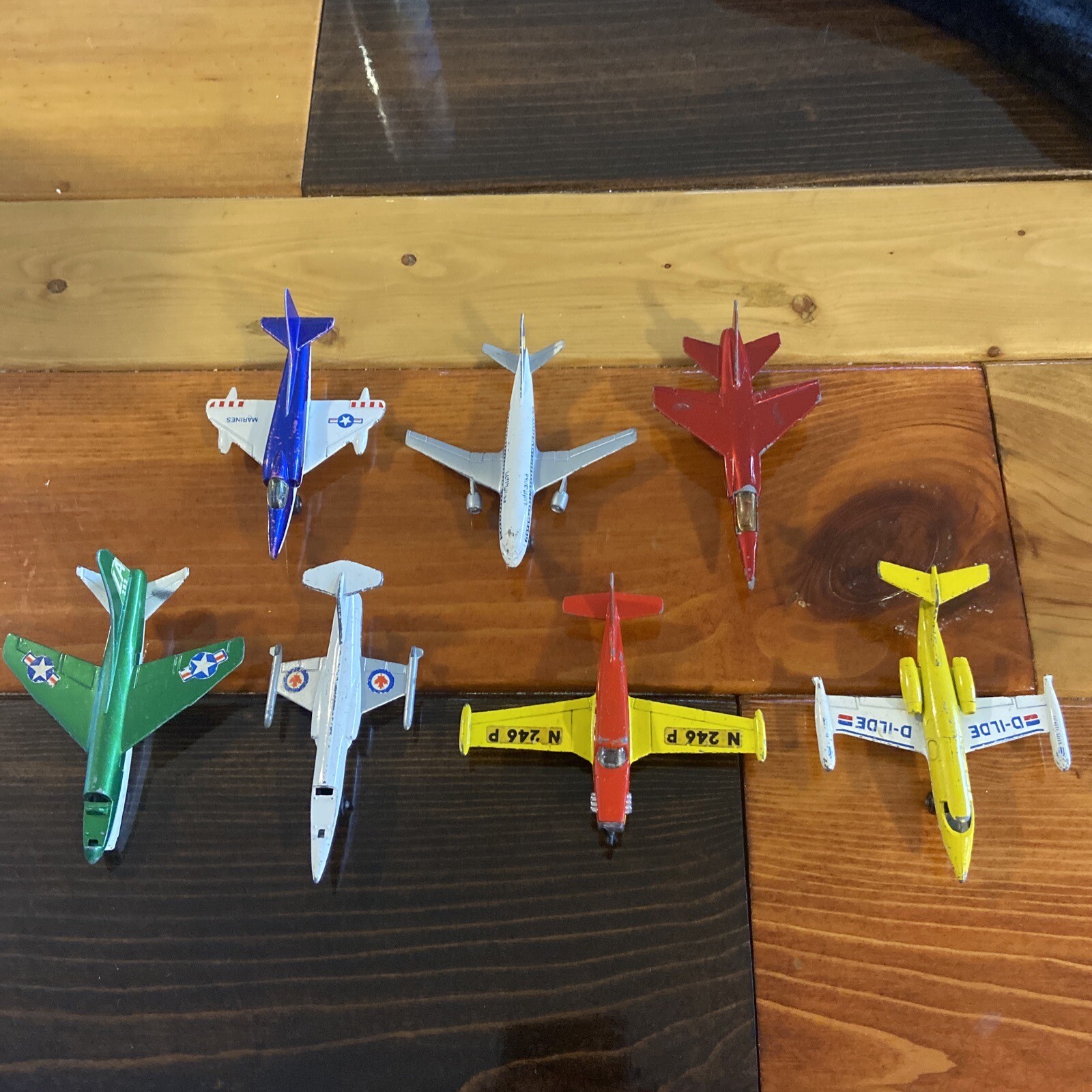 Lot Of 7 Matchbox Skybusters And Other Diecast Airplanes *READ*